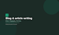 write and edit engaging blog posts and articles