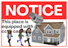 design custom cctv surveillance and warning signs