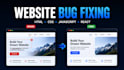 fix website bugs, CSS, js, react and responsive issues