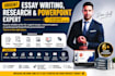 write urgent reports, case study, research or summary and ppt