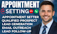 do appointment setting and lead follow up