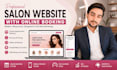 design a salon website with online booking and appointment system