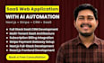 build full stack saas web application with ai automation