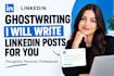 write a thoughtful linkedin post in your voice
