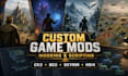 create custom ck3 mod, bg3 mod, skyrim mod, hoi4 mod, game modding and scripting