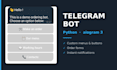 develop a telegram bot in python with database