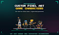 create custom pixel art game assets and tileset design animated spritesheet