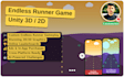 develop a 3d endless runner game in unity like temple run