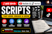 write viral youtube and tiktok video scripts