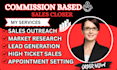 commission based sales closer sales representative b2b leads sales closer