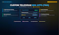 design and develop interactive telegram mini app and webapp