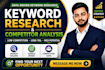 do seo keyword research and competitor analysis