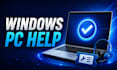 troubleshoot windows PC issues and guide you step by step