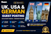 publish your article on UK, USA and german sites