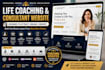 design a professional life coaching and consultant website