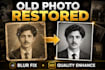 restore old photos, fix blurry images and enhance photo quality