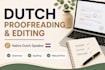 proofread and edit your dutch content