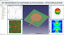 design rf microwave antenna and rf pcb with hfss or cst simulation