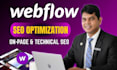webflow SEO, onpage and technical optimization for top ranking