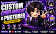 draw custom chibi mascot and png tuber for streaming