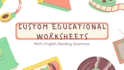 create engaging and printable worksheets for kids