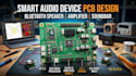 design smart audio device pcb, bluetooth speaker, amplifier, and soundbar