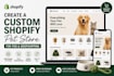 create a custom shopify pet store for pod and dropshipping