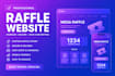 create a raffle, competition website with subscription