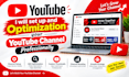 setup and optimize your youtube channel professionally