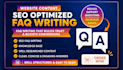 write saas faq, knowledge base, ai chatbot, customer support content faq writing