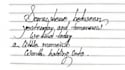 handwrite anything in beautiful and neat cursive handwriting