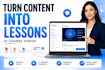 create professional ai course and training videos