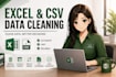 clean, format, merge, and split excel data and CSV files