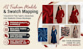 create ai fashion models and apply fabric mockup