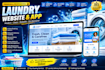 laundry site laundromat dry cleaning laundry logo cleaning website laundry app