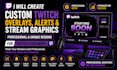 create custom twitch overlays, alerts and stream graphics