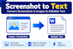 convert screenshots and images to editable text