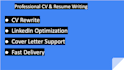 rewrite your CV resume and optimize your linkedin profile