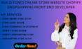 build ecwid online store website shopify dropshipping front end developer