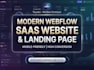 develop modern webflow saas website and landing page