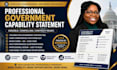 create a professional winning government contracting capability statement