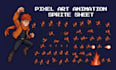 create pixel art sprite sheet pixel animation rpg game asset character design