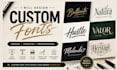 design a custom font typeface typography lettering and font logo