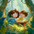 create a children story book illustrations drawing