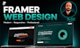 design framer website, framer landing page