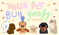 draw a cute goofy silly drawing of your pet