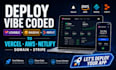 deploy your vibe coded lovable base44 replit app to vercel netlify aws