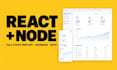 build a custom react website with a full stack node backend
