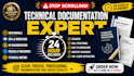 write technical documentation, sops, resumes, API docs and user guides