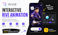 create interactive rive animation for web and app